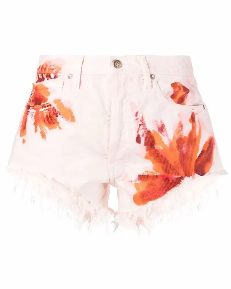 Alanui Desert Island Jeansshorts - Rosa Rosa