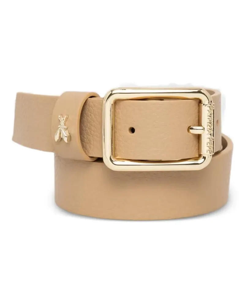 Patrizia Pepe Gürtel mit Logo - Nude Nude