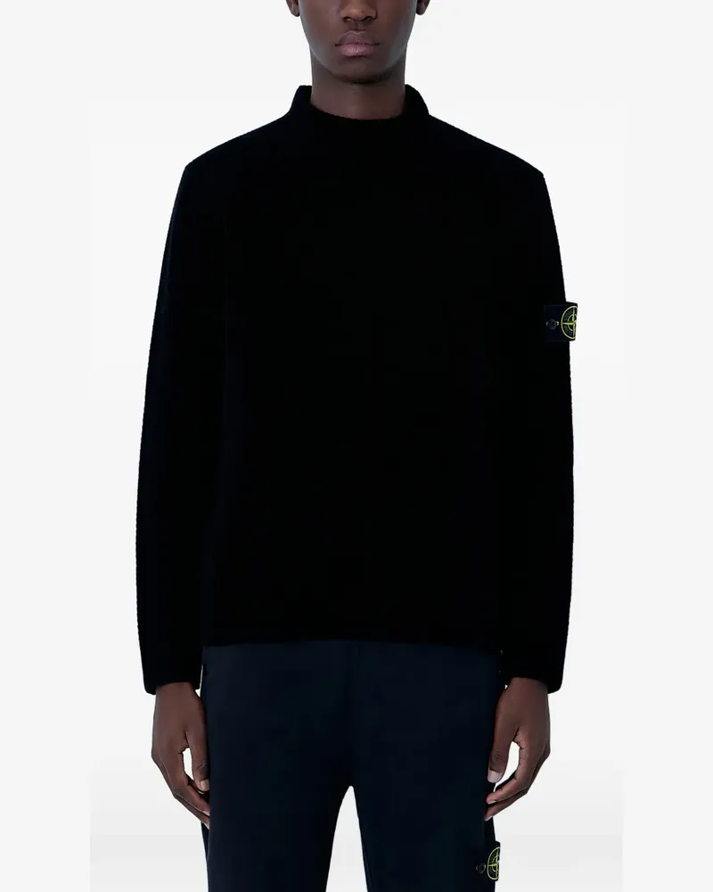 Stone Island signature-patch sweater - Schwarz Schwarz