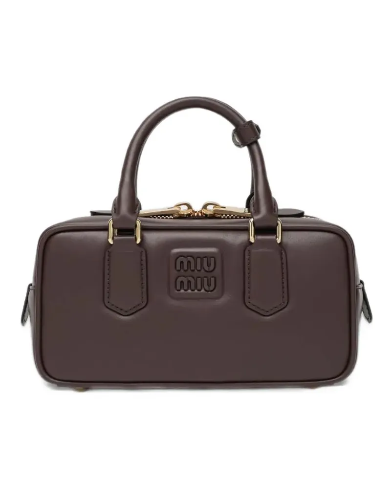 Miu Miu Arcadie leather bag - Braun Braun