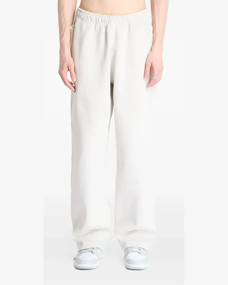 Nike swoosh open-hem fleece pants - Weiß Weiß