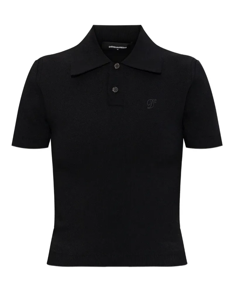 Dsquared2 button-fastening polo shirt - Schwarz Schwarz