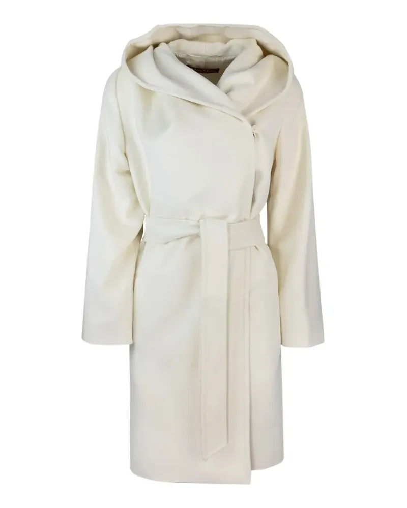 Max Mara hooded belted coat - Nude Nude