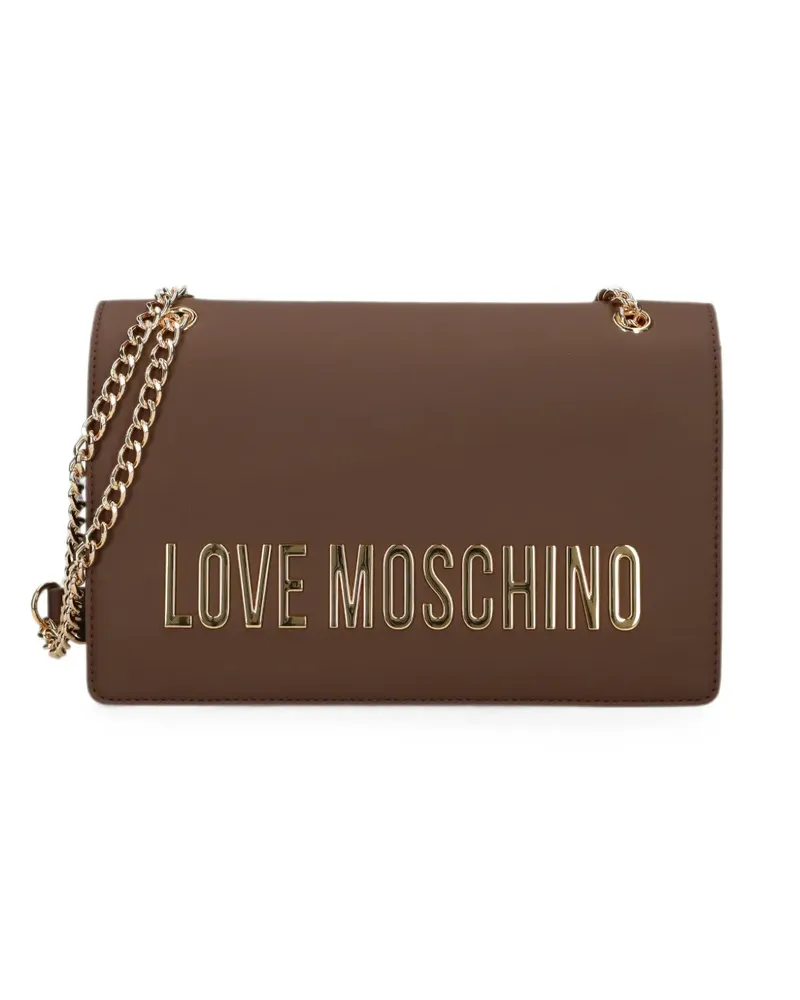 Moschino Schultertasche mit Logo - Braun Braun