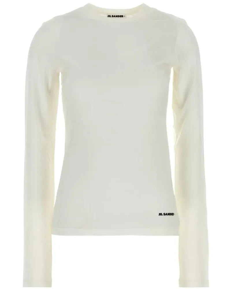 Jil Sander T-Shirt mit rundem Ausschnitt - Weiß Weiß