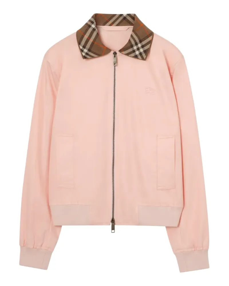 Burberry Tropical Gabardine Hayfield Bomberjacke - Rosa Rosa