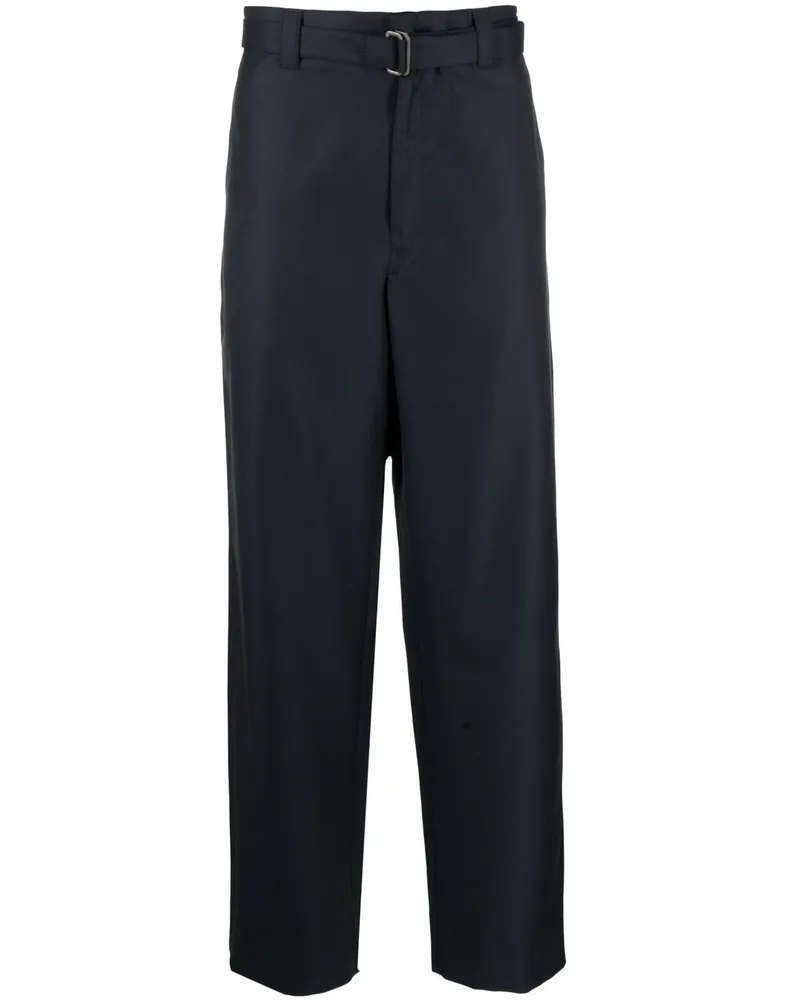 Prada Klassische Hose mit Gürtel - Blau Blau