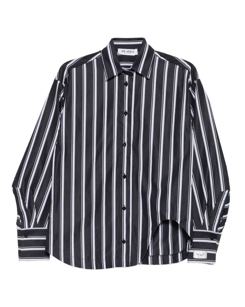 ATTICO striped long-sleeve shirt - Blau Blau