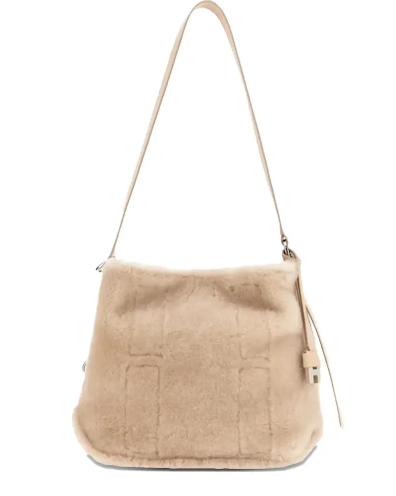 Hogan Tote Bag mit Magnetverschluss - Nude Nude