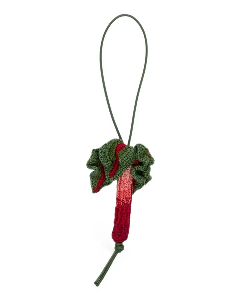 J.W.Anderson crochet rhubarb-charm - Rot Rot