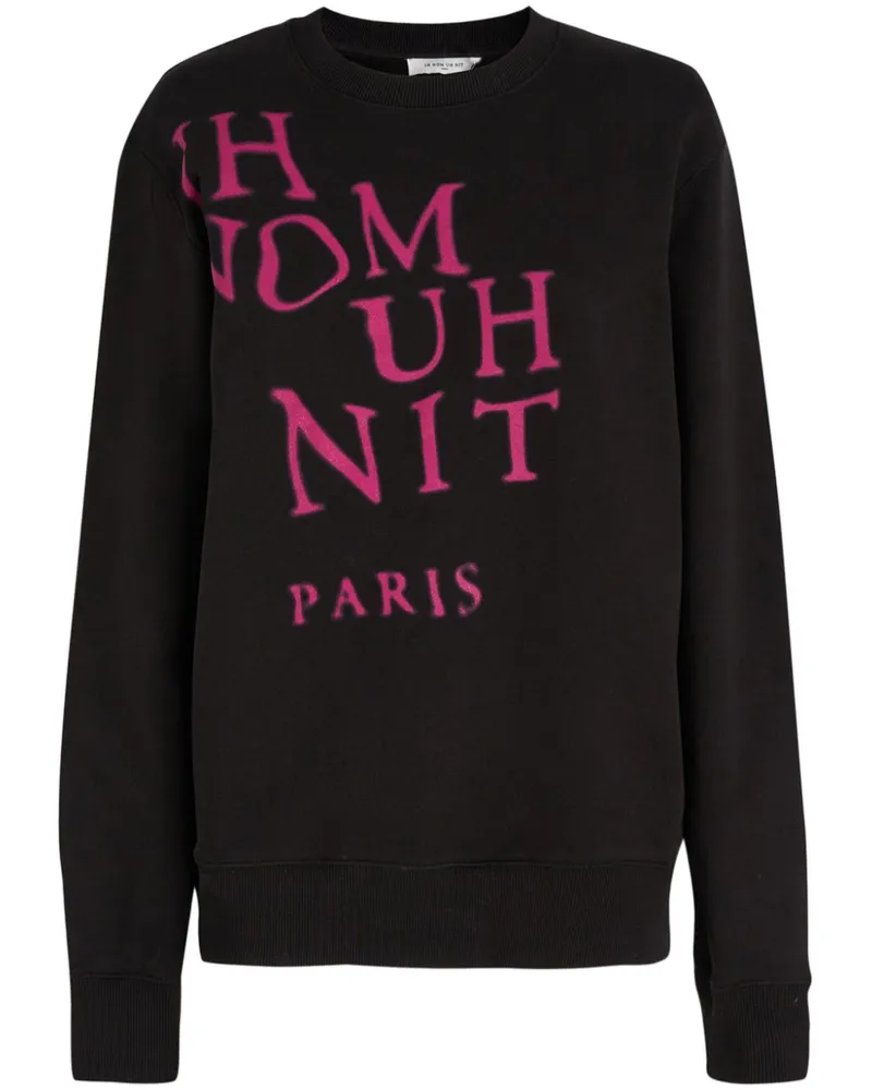 IH NOM UH NIT Sweatshirt mit Logo-Print - Schwarz Schwarz