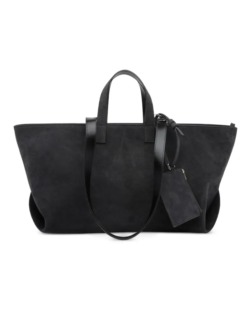 A.P.C. Große Le Drummer Tote Bag aus Wildleder - Grau Grau