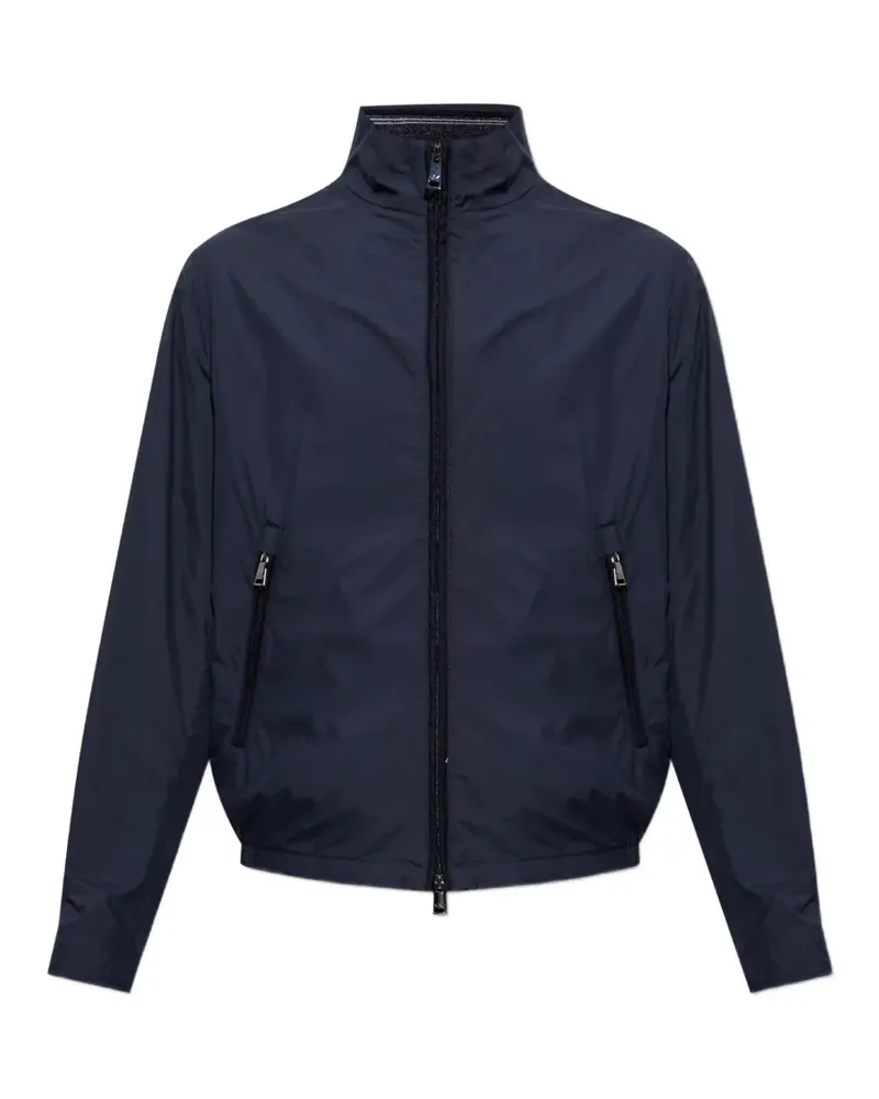 Paul & Shark logo-plaque high-neck jacket - Blau Blau