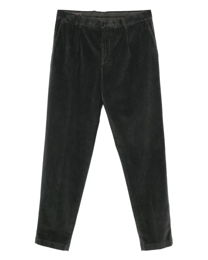 Peserico Cordhose mit Falten - Schwarz Schwarz