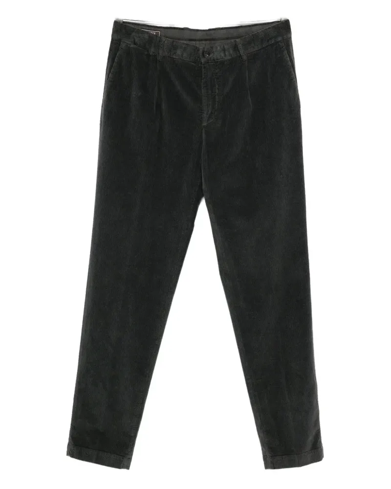 Peserico Cordhose mit Falten - Schwarz Schwarz
