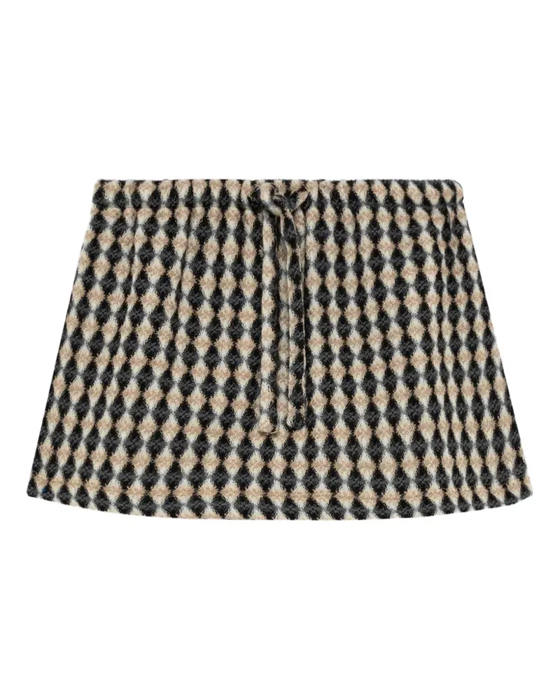 MSGM Minirock mit Argyle-Muster - Nude Nude