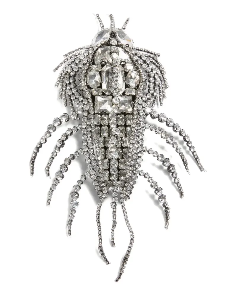 Valentino Garavani Hummer-Brosche mit Strass - Silber Silber