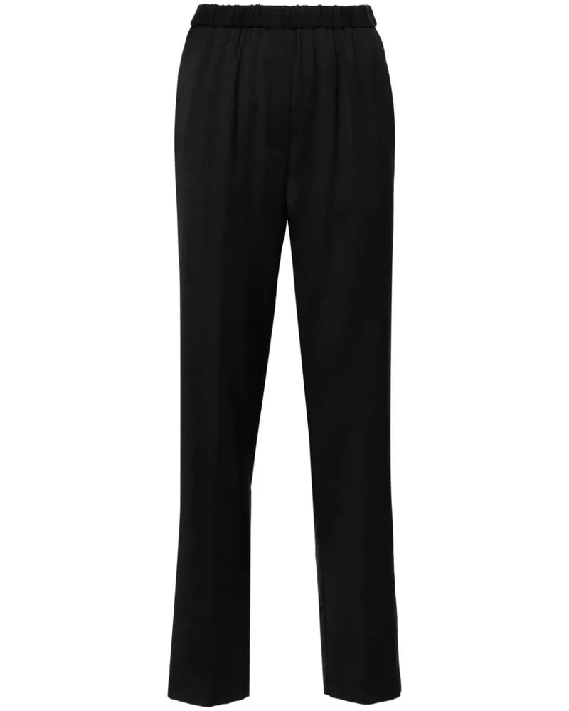 forte_forte Hose mit Tapered-Bein Schwarz