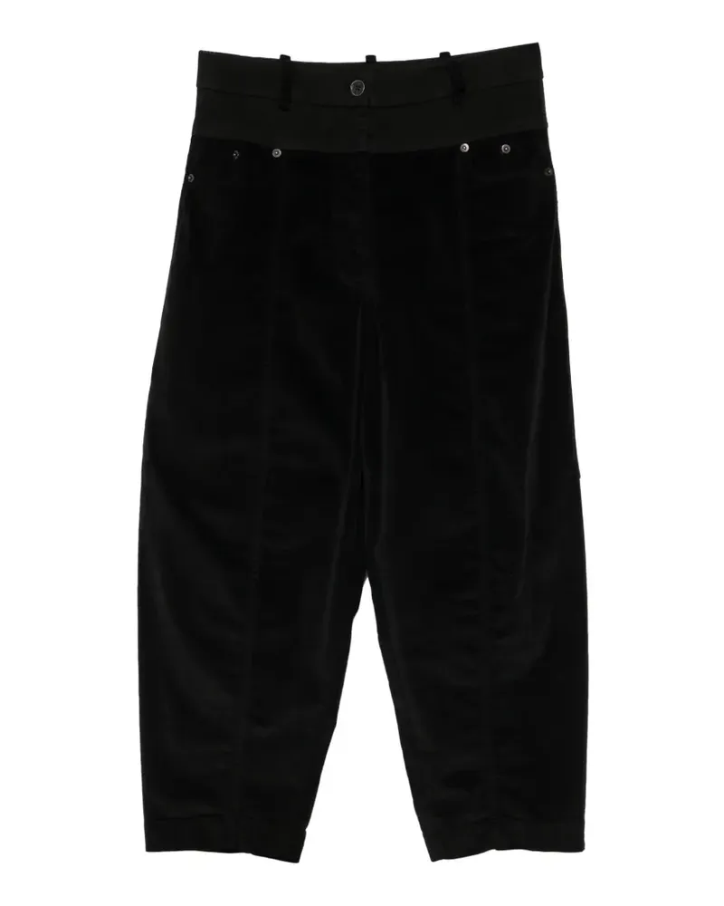 Masnada Cordhose mit Einsätzen - Schwarz Schwarz