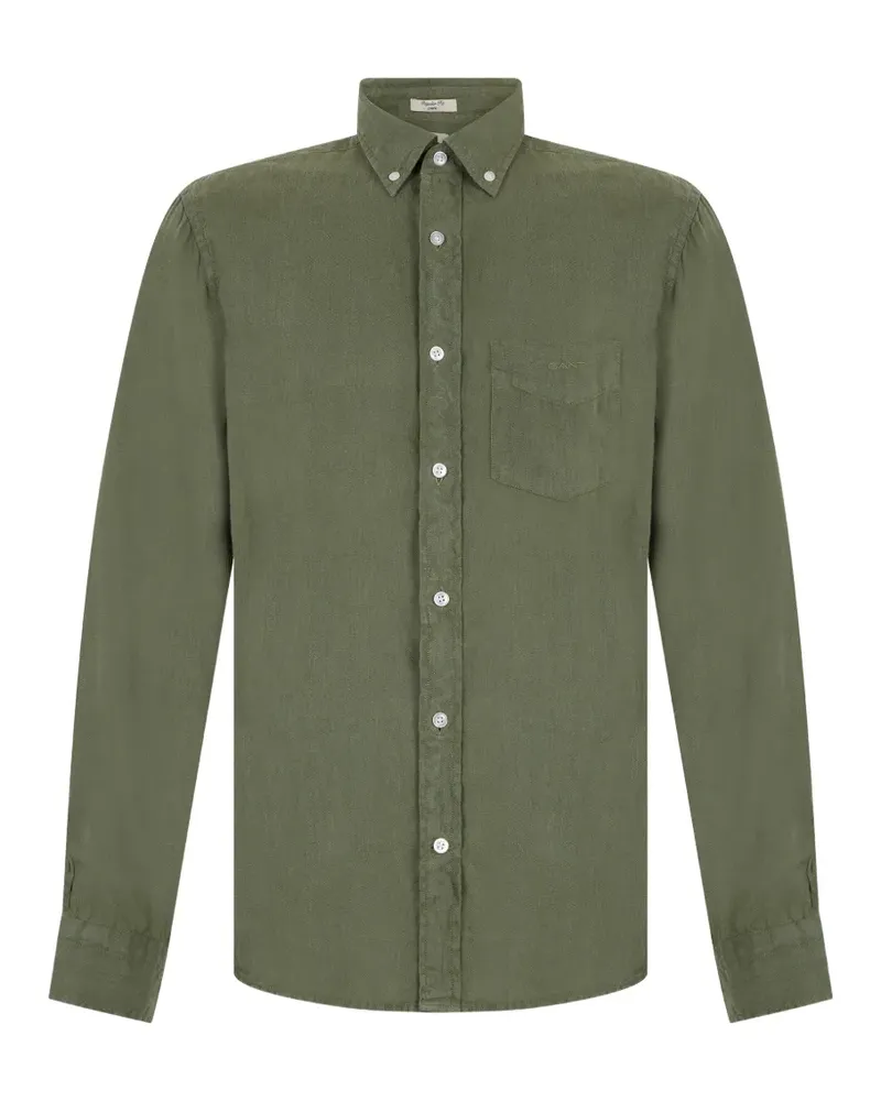 Gant long-sleeve linen shirt - Grün Grün