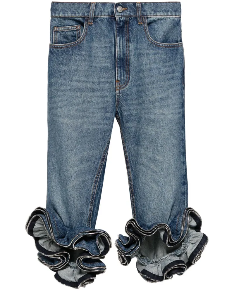 COPERNI Halbhohe Cropped-Jeans - Blau Blau