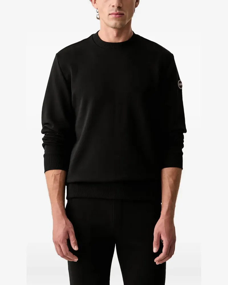 Colmar Sweatshirt mit Logo-Patch - Schwarz Schwarz