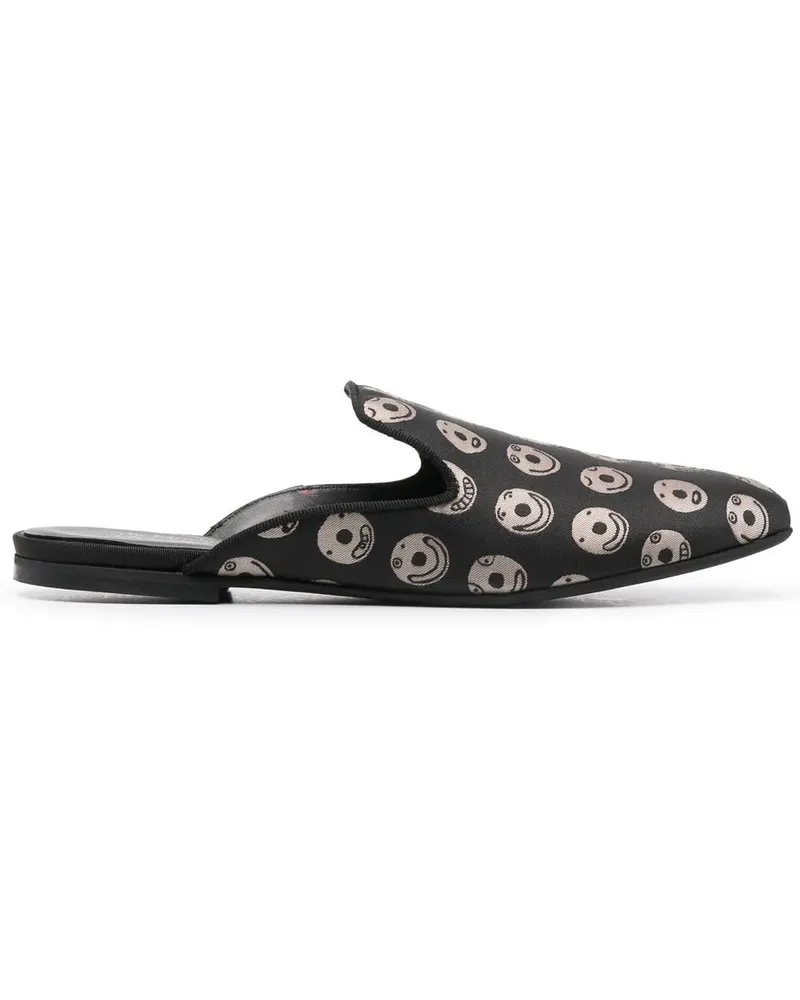 10 Corso Como x The Merchant of Florence Emoji Mules - Schwarz Schwarz