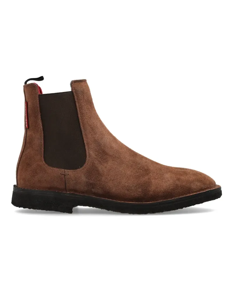 Dsquared2 round-toe leather Chelsea boots - Braun Braun