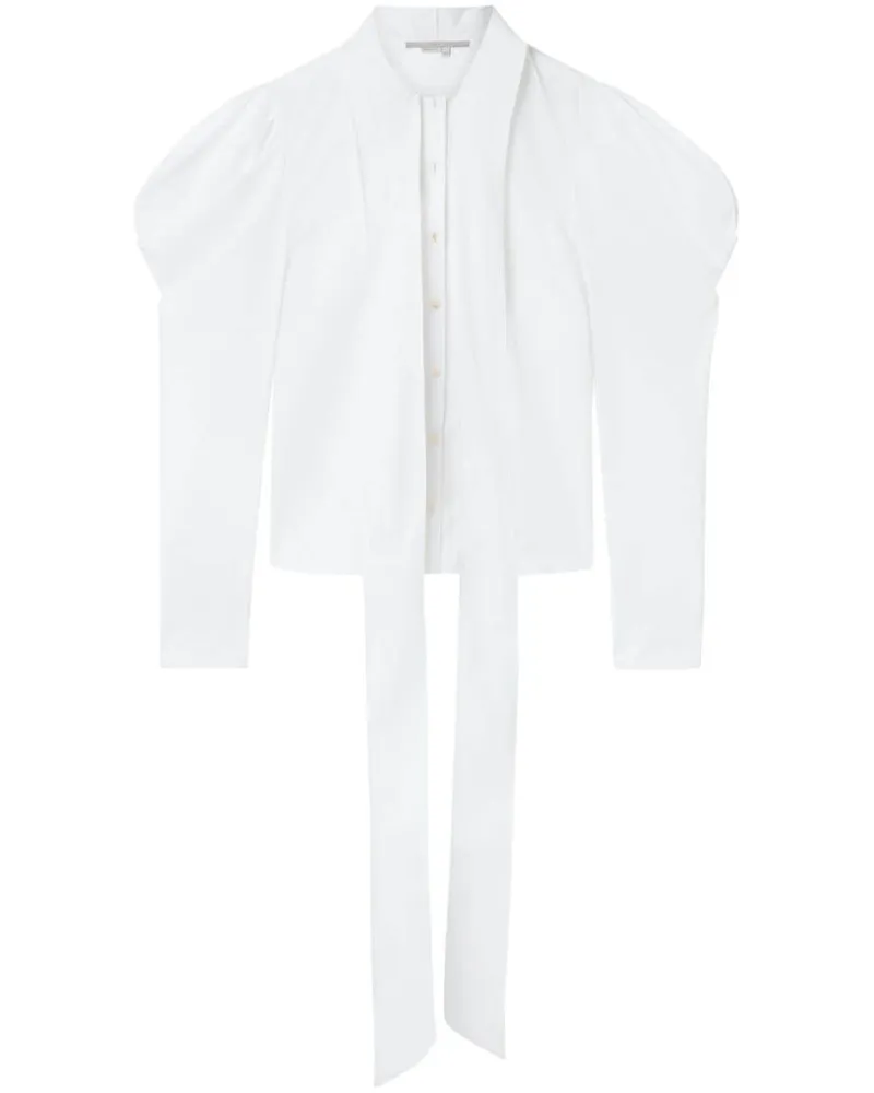 Stella McCartney Hemd mit Puffärmeln und Schleife - Weiß Weiß