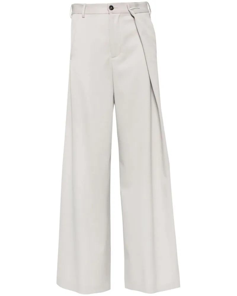 Maison Margiela Wide-Leg-Hose mit Bundfalten - Nude Nude