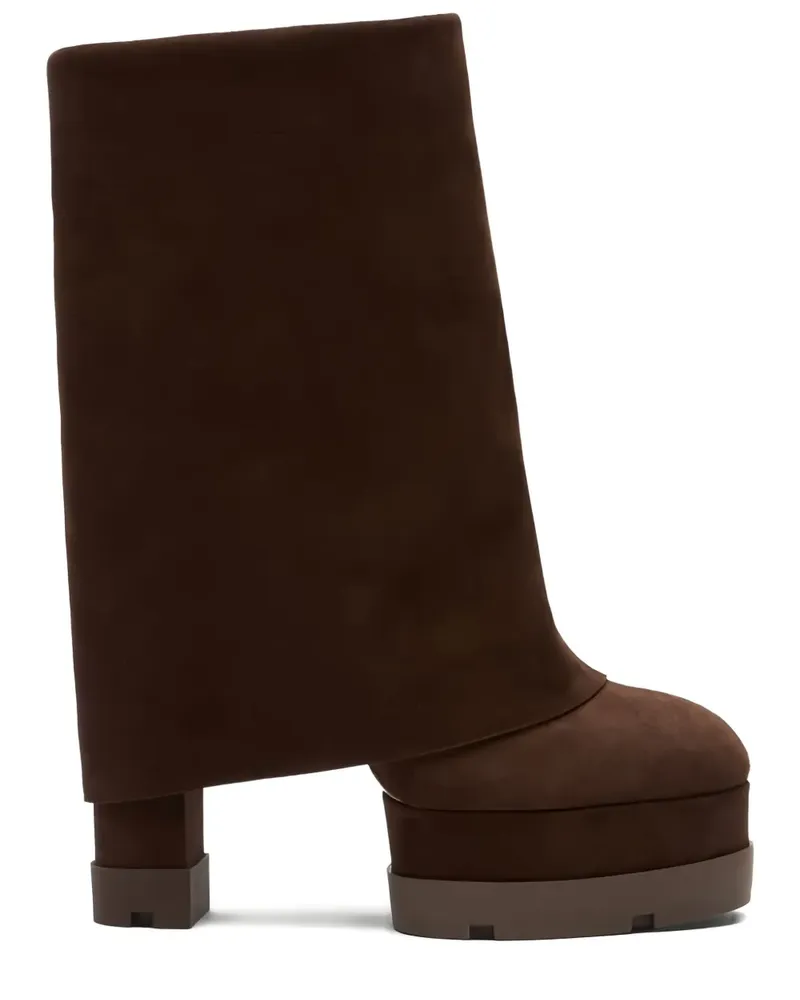Casadei Plateau-Stiefel mit Klappe - Braun Braun