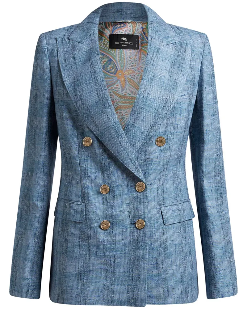 Etro Kariertes Sakko - Blau Blau