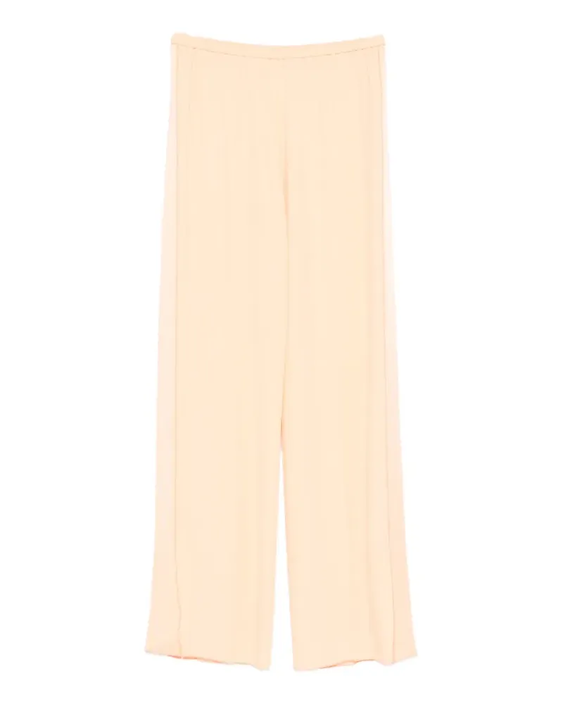 forte_forte elastic-waist trousers - Orange Orange