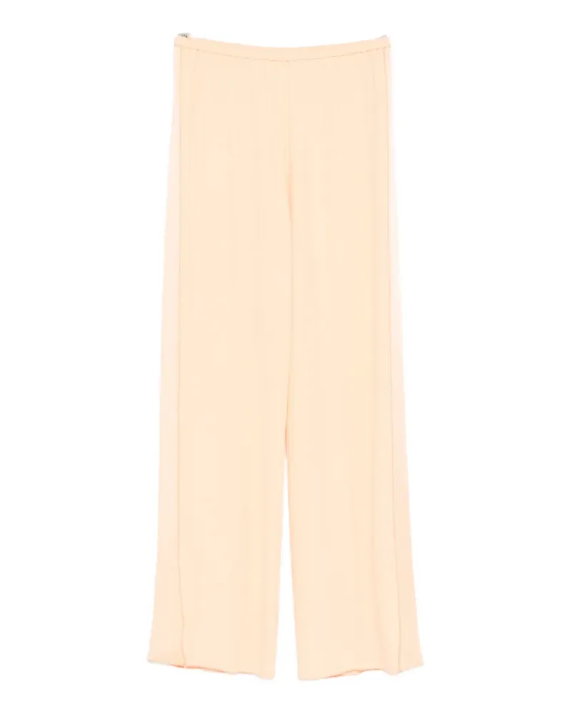 forte_forte elastic-waist trousers - Orange Orange