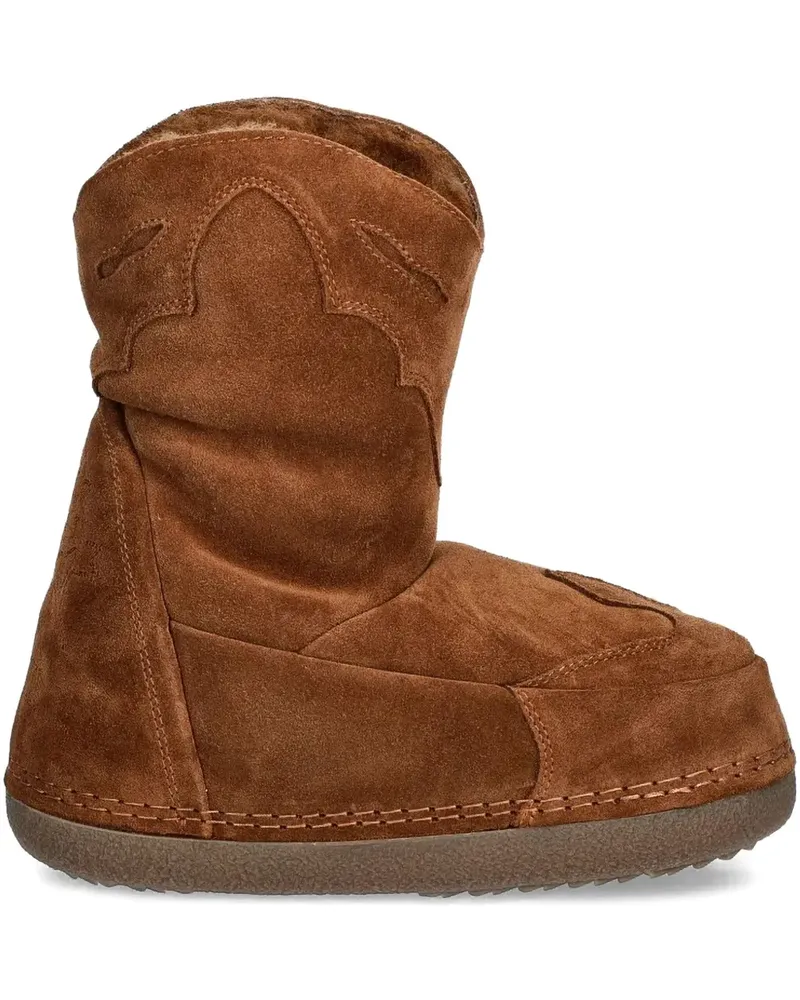 INUIKII Winterstiefel aus Wildleder - Braun Braun