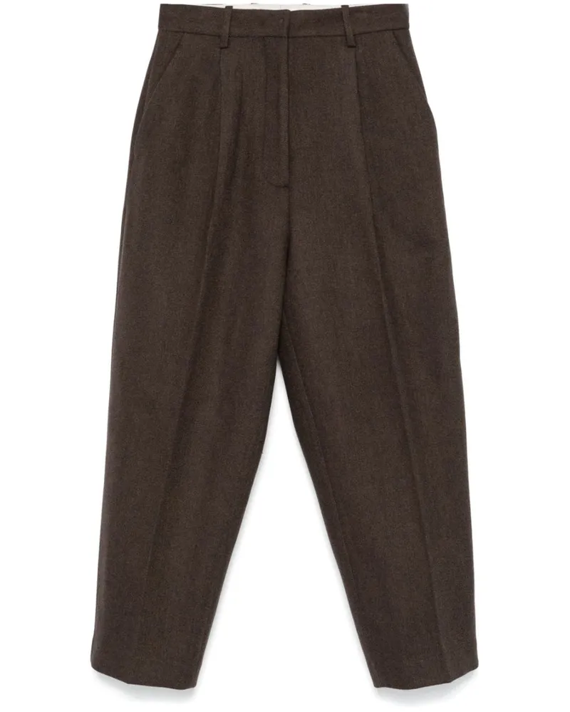 Helmut Lang Zoot Hose - Braun Braun