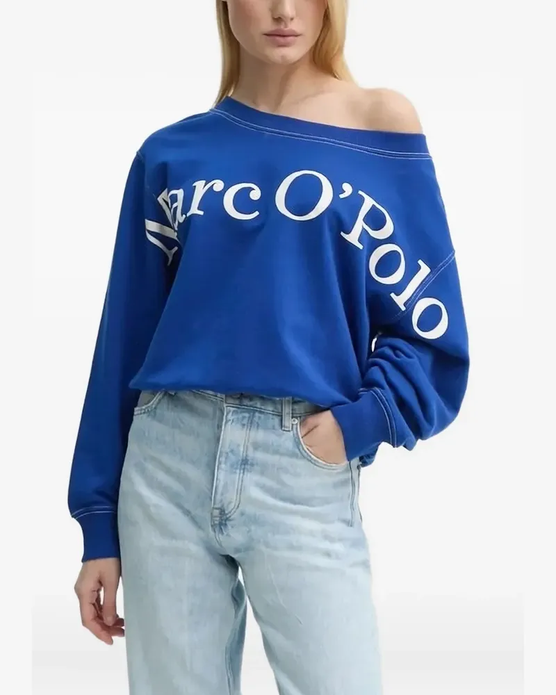 Marc O'Polo Sweatshirt mit Logo-Print - Blau Blau
