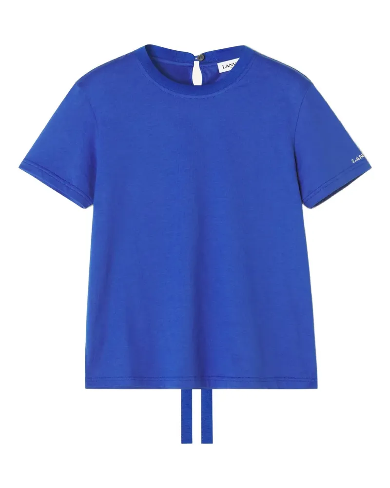 Lanvin T-Shirt mit Bindeband - Blau Blau