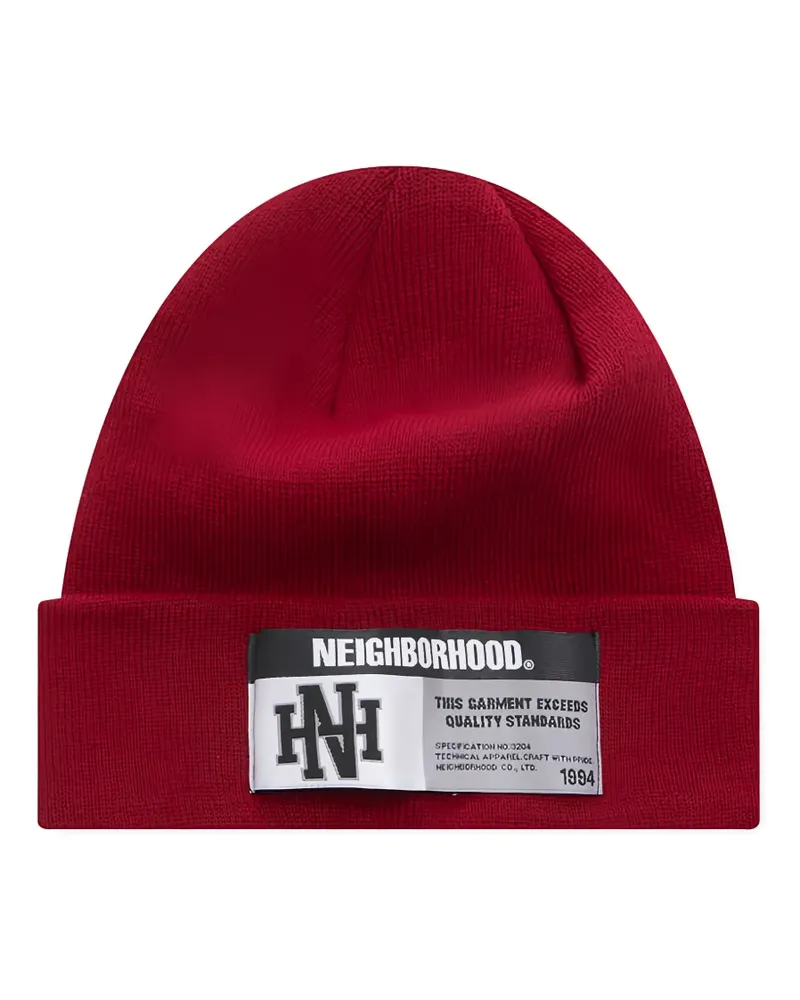 Neighborhood label beanie - Rot Rot