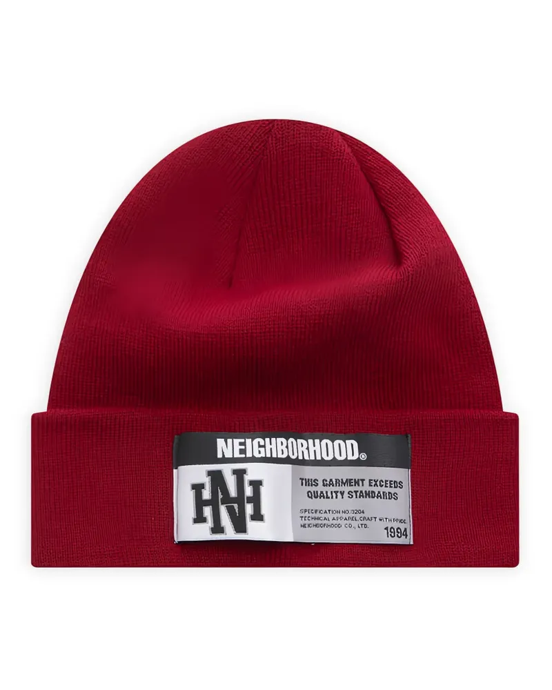 Neighborhood label beanie - Rot Rot