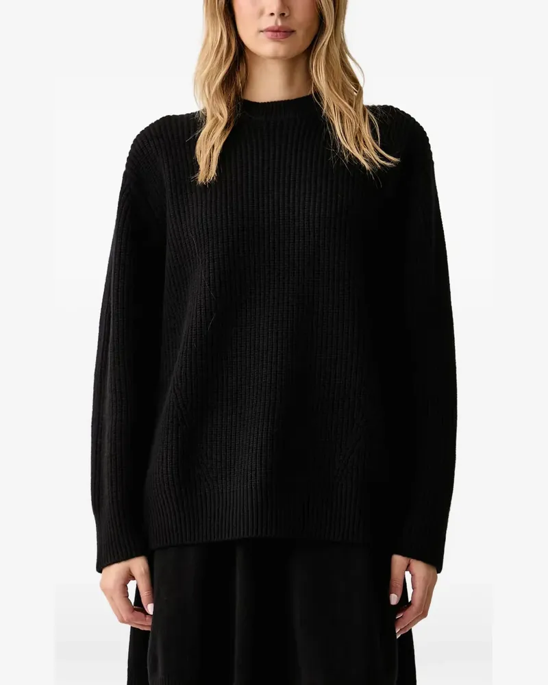 Pinko Gerippter Pullover - Schwarz Schwarz