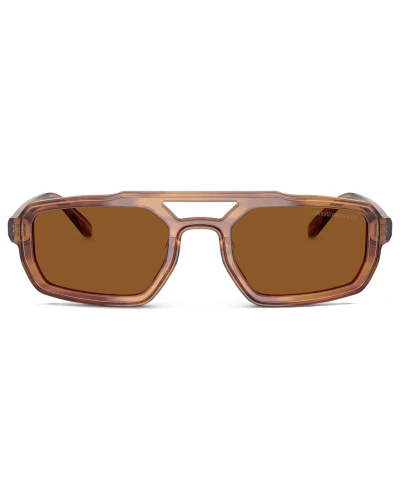 Emporio Armani Transparente Sonnenbrille - Braun Braun