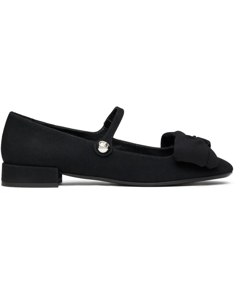 Valentino Garavani Bowjane Mary-Jane Ballerinas 20mm - Schwarz Schwarz