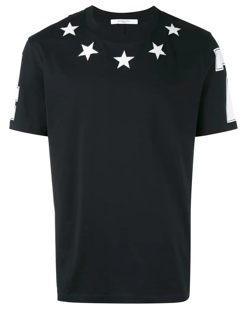 Givenchy T-Shirt mit Sternen - Schwarz Schwarz