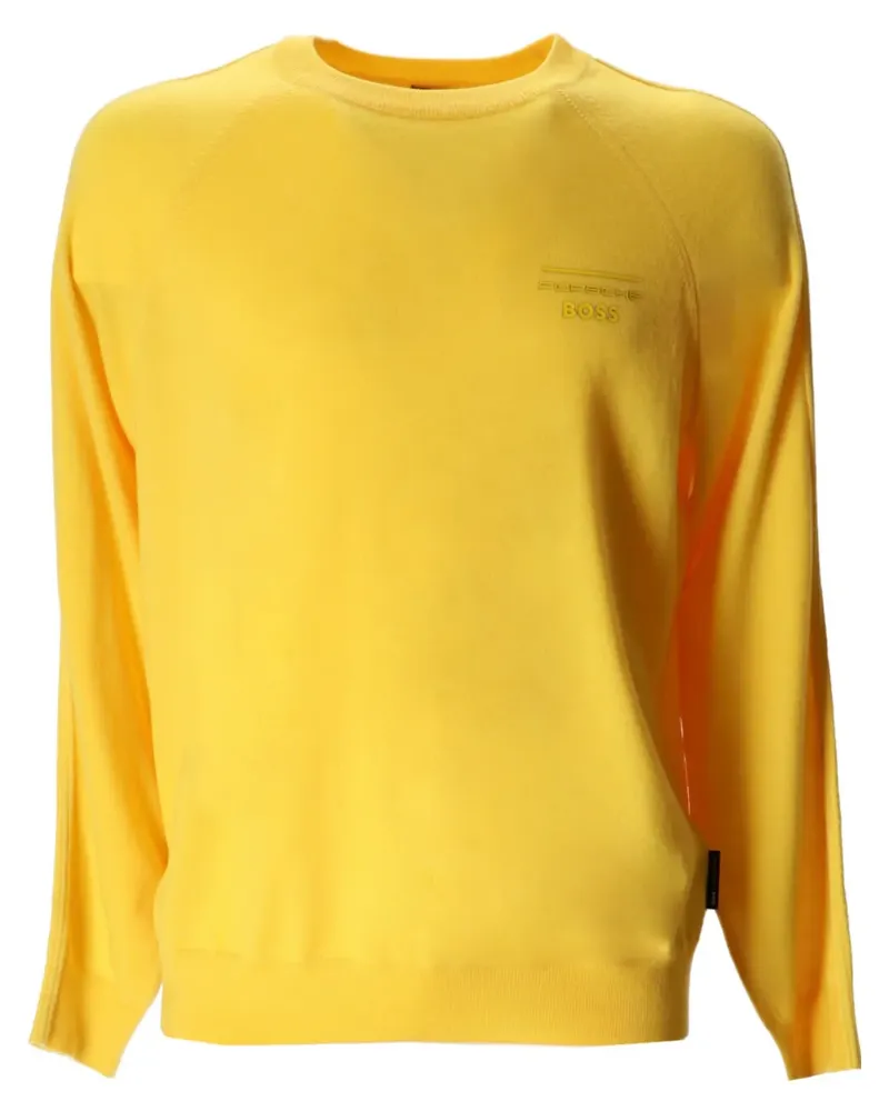 HUGO BOSS Klassisches Sweatshirt - Gelb Gelb