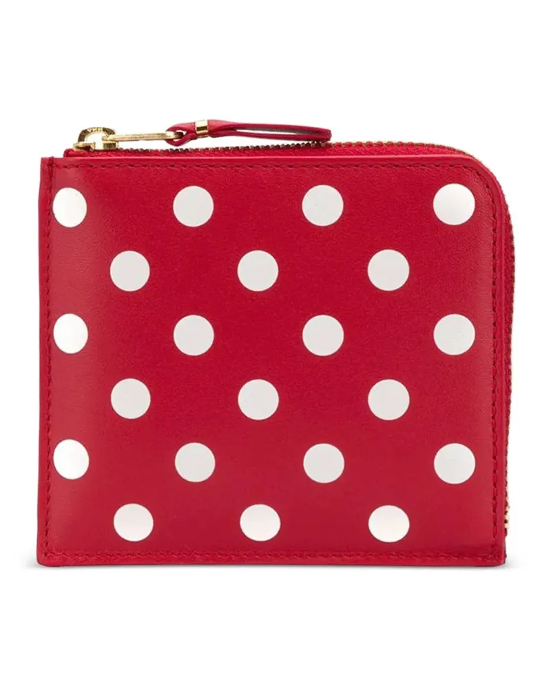 Comme des Garçons Portemonnaie mit Polka Dots - Rot Rot