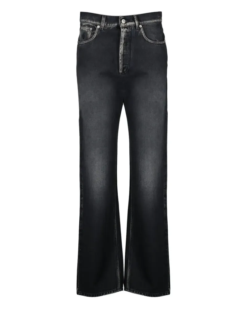 Moschino faded five-pockets jeans - Schwarz Schwarz