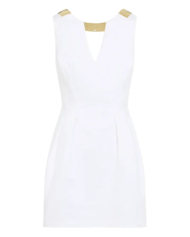 Elisabetta Franchi V-neck mini dress - Weiß Weiß