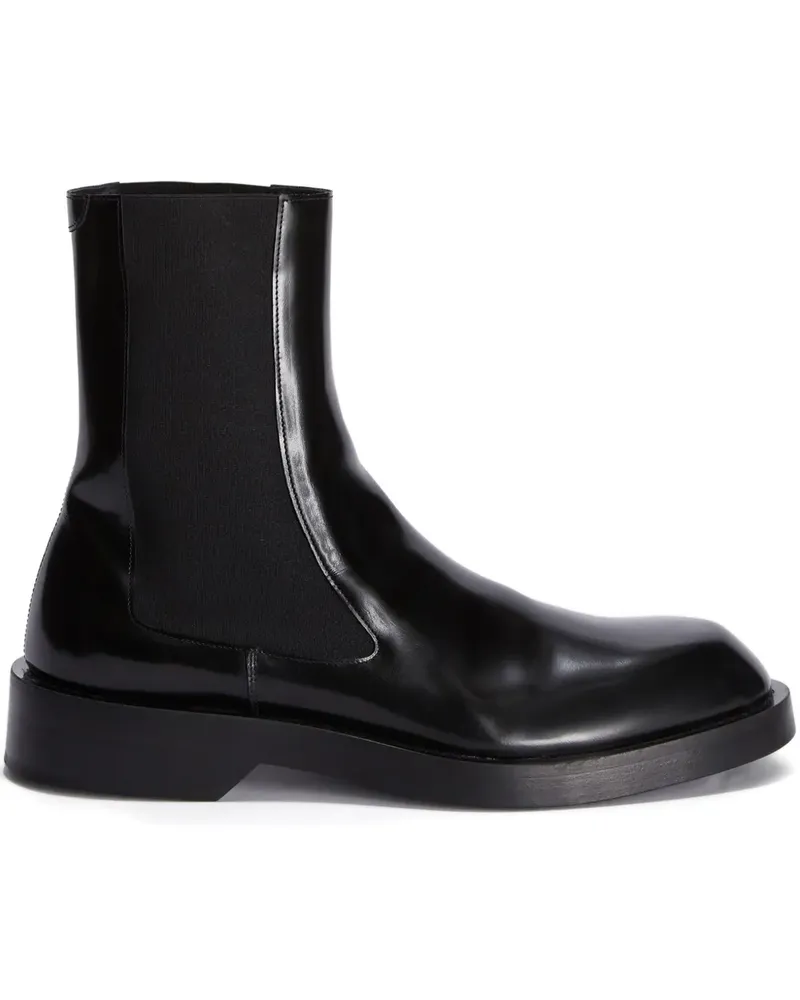 Jil Sander Klassische Chelsea-Boots - Schwarz Schwarz