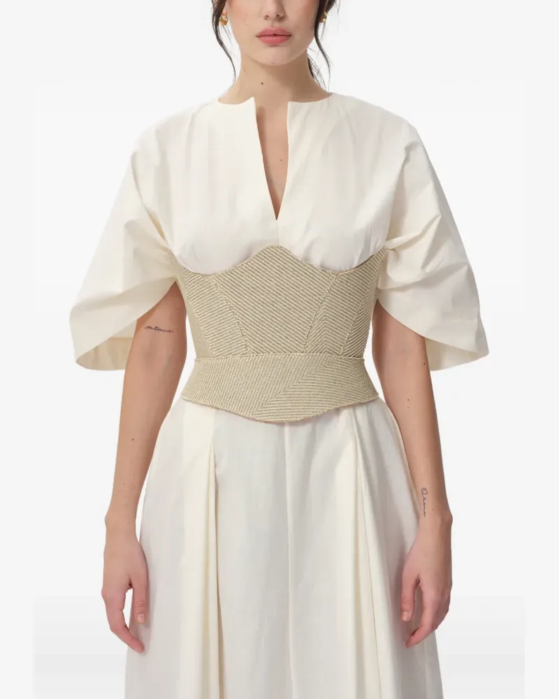 CONCEPTO Flower corset - Nude Nude